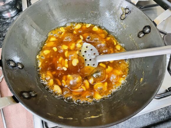 Continue to cook on low flame 