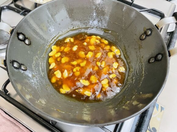 Sabudana Halwa (Tapioca Pearl Dessert)” is ready 