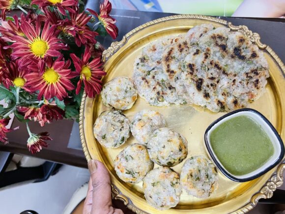 Paniyaram is ready to be served.