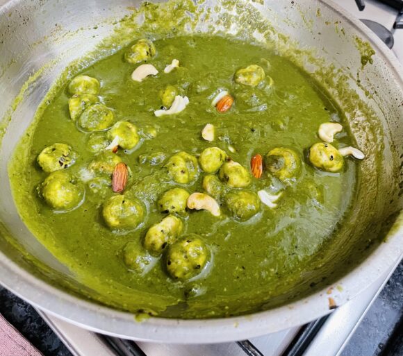 “Nutty Spinach Curry “ is ready