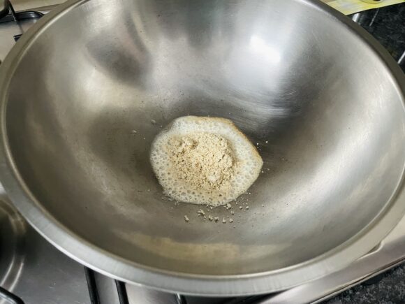 add prepared powdered nuts