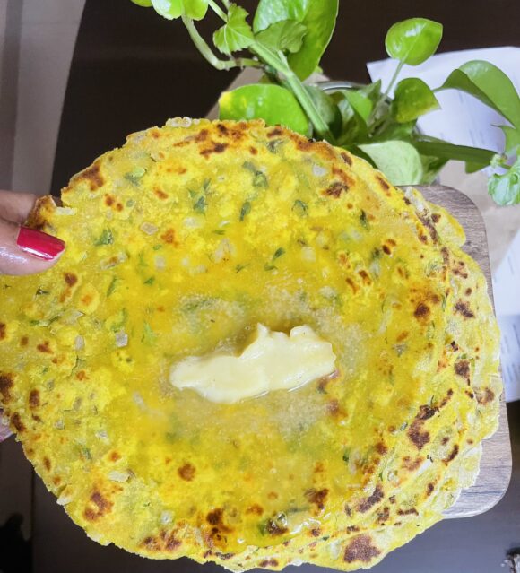 served Dhapate with Butter