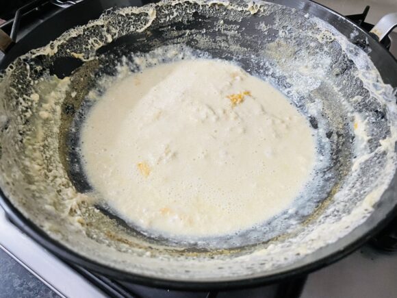 multi layer of malai will get accumulated in the side of the pan,